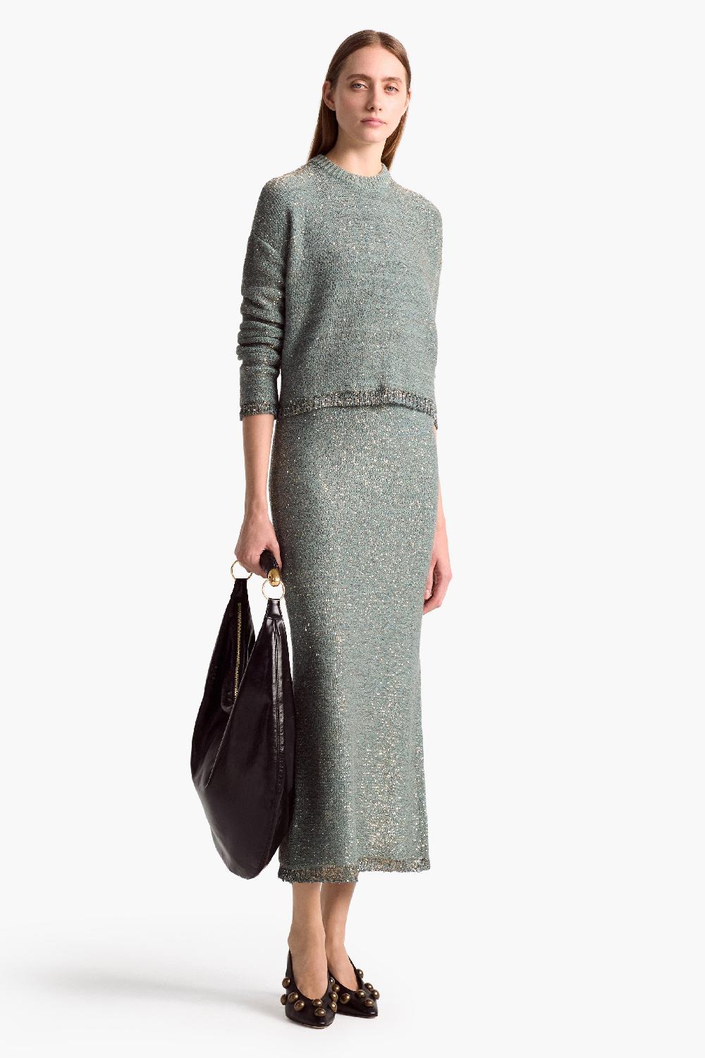 altuzarra Georgie Skirt Cadet Blue