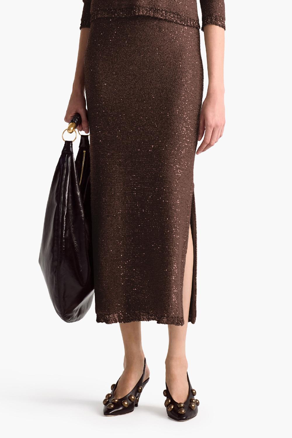 altuzarra Georgie Skirt Charred Oak
