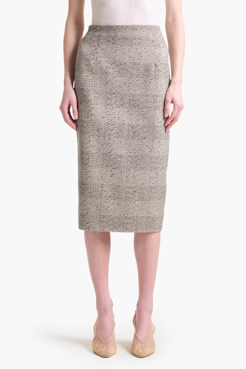 Altuzarra Hank Skirt Brown Plaid