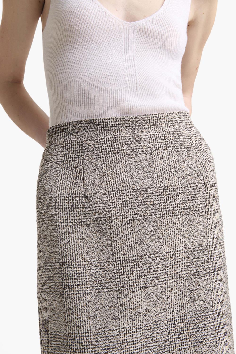 Altuzarra Hank Skirt Brown Plaid