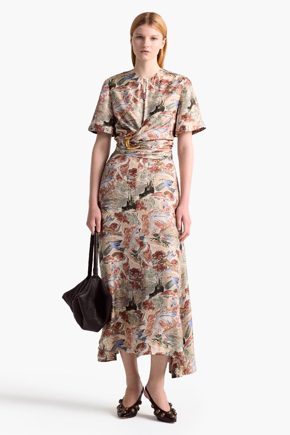 Altuzarra Honey Dress Fawn Mythical All Over