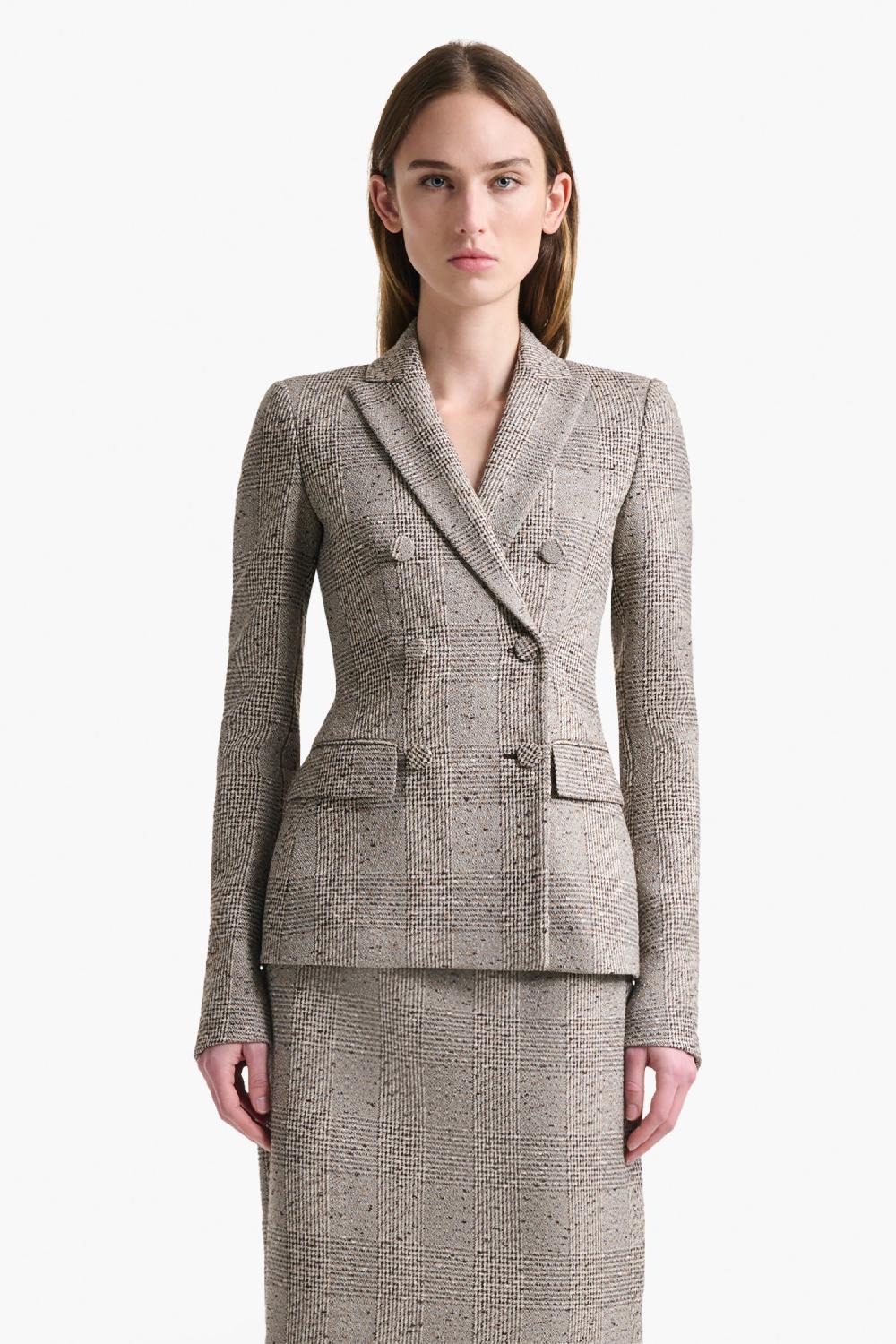 Altuzarra Indiana Jacket Brown Plaid