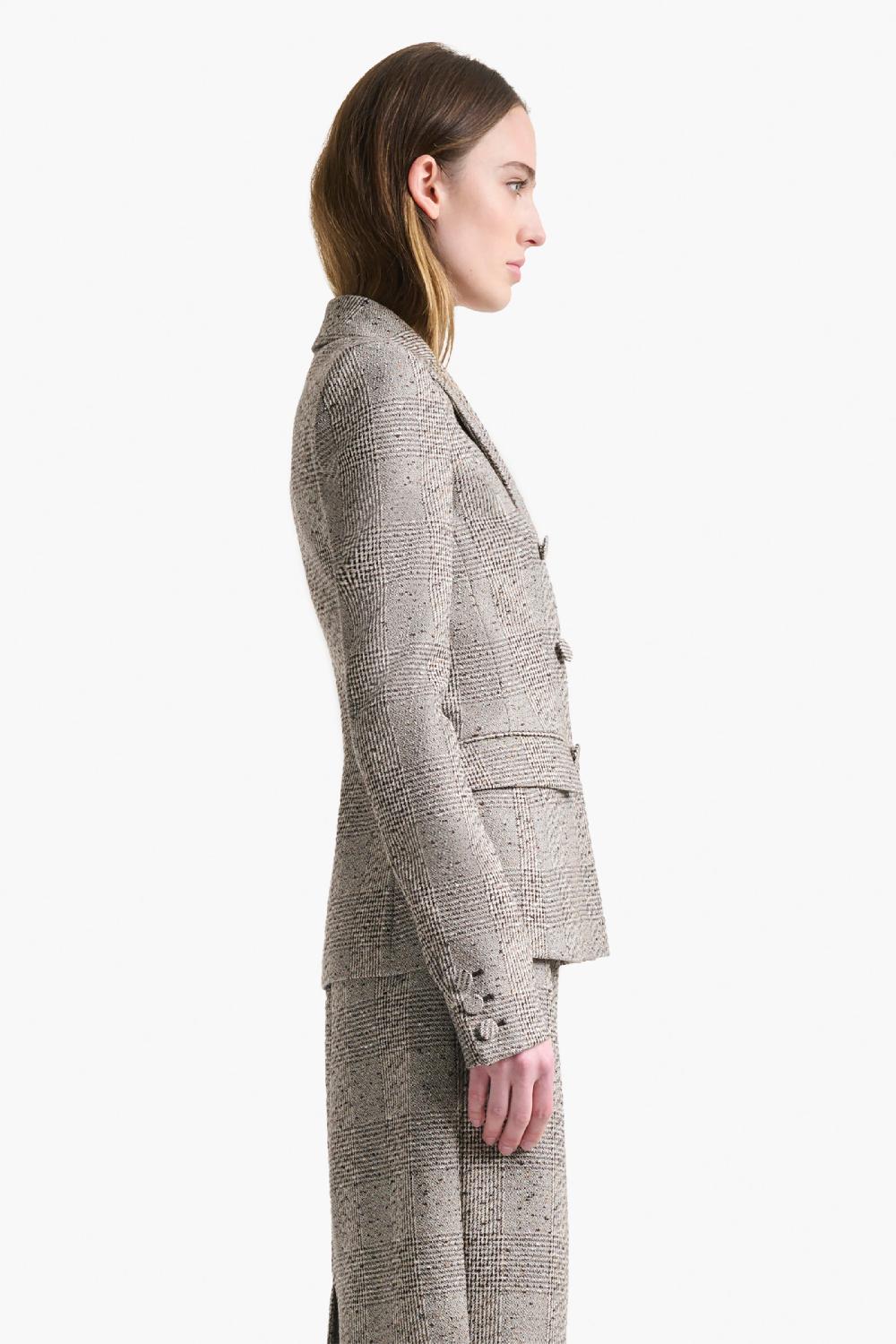 Altuzarra Indiana Jacket Brown Plaid