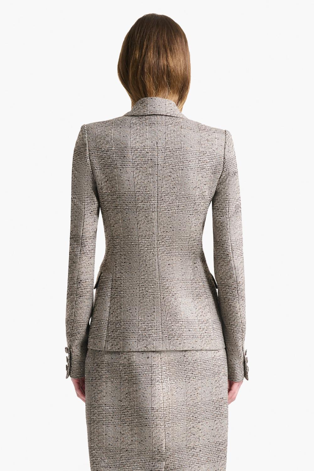 Altuzarra Indiana Jacket Brown Plaid