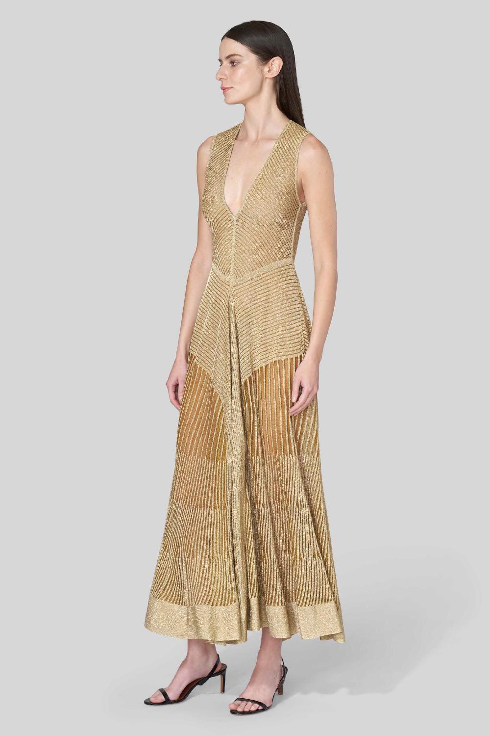 Altuzarra Keball Dress Gold