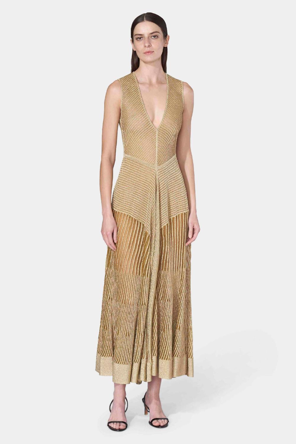 altuzarra Keball Dress Gold