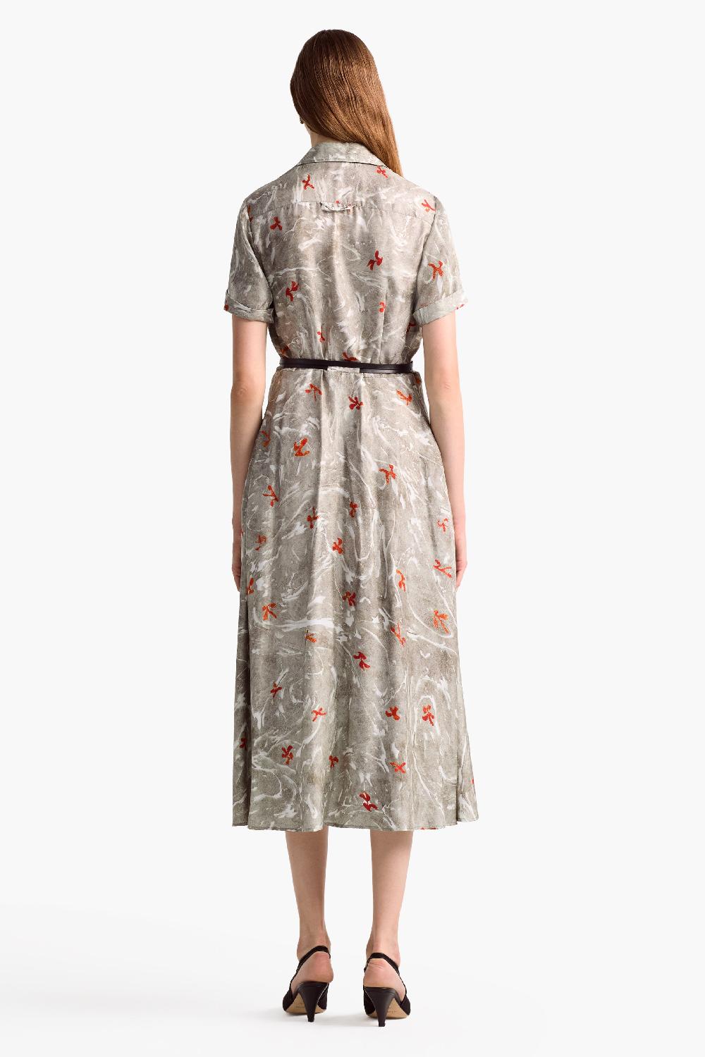 Altuzarra Kiera Dress Smoked Glass Marbled