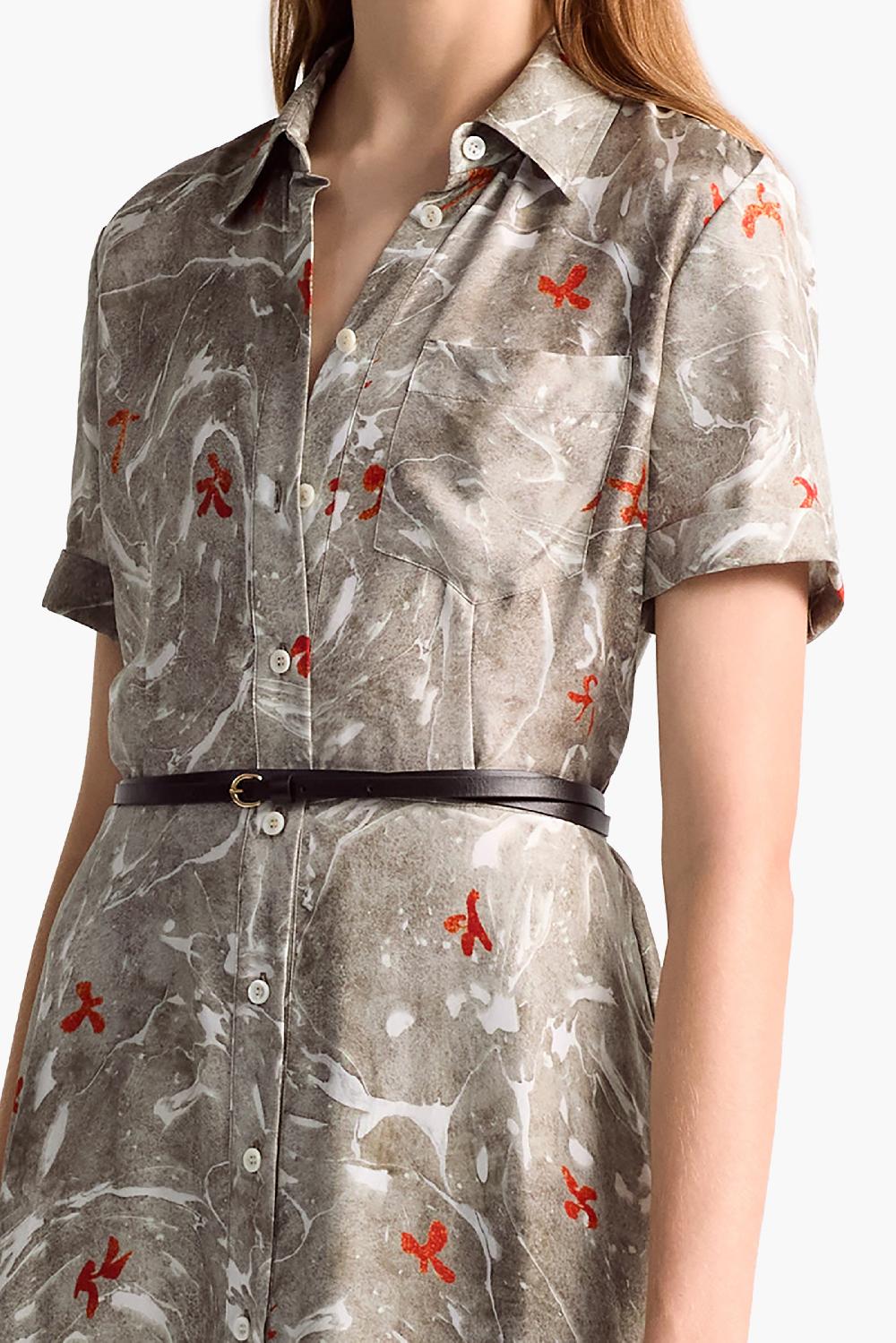 Altuzarra Kiera Dress Smoked Glass Marbled