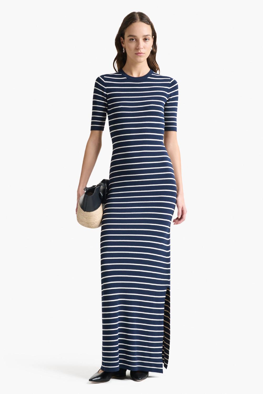 altuzarra Kitty Dress Navy/ Ivory