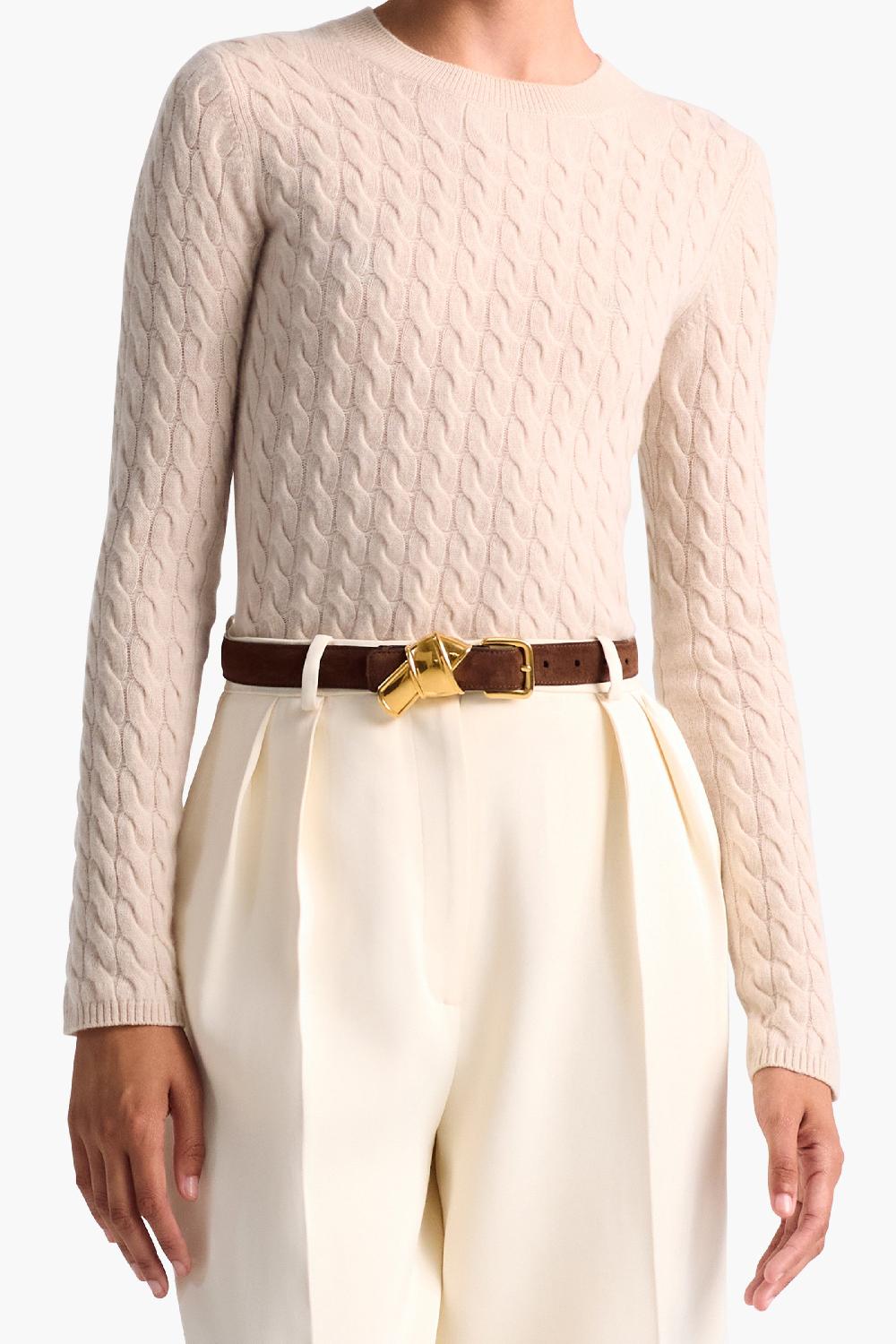 altuzarra Knot Belt Chocolate
