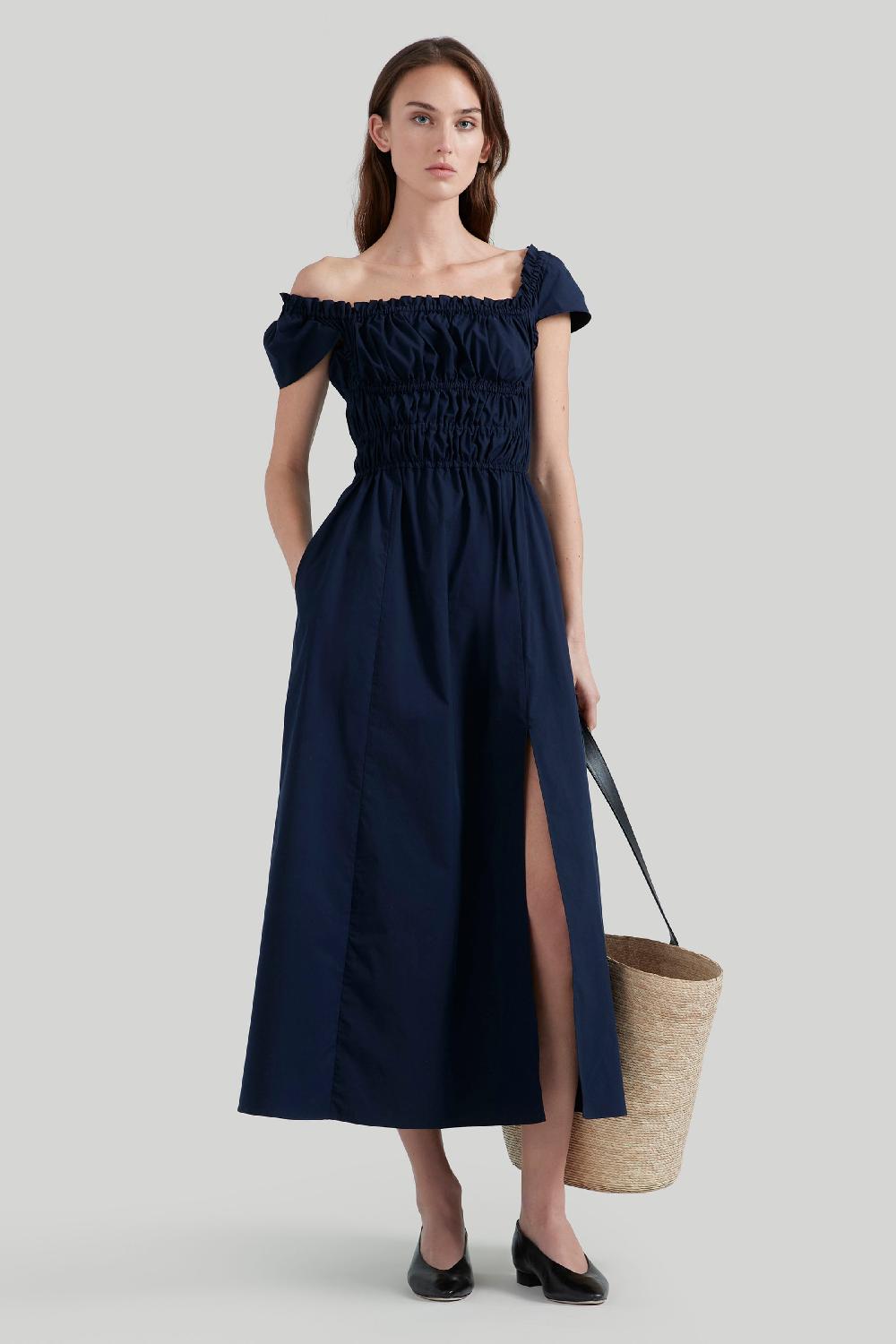 altuzarra Lily Dress Berry Blue