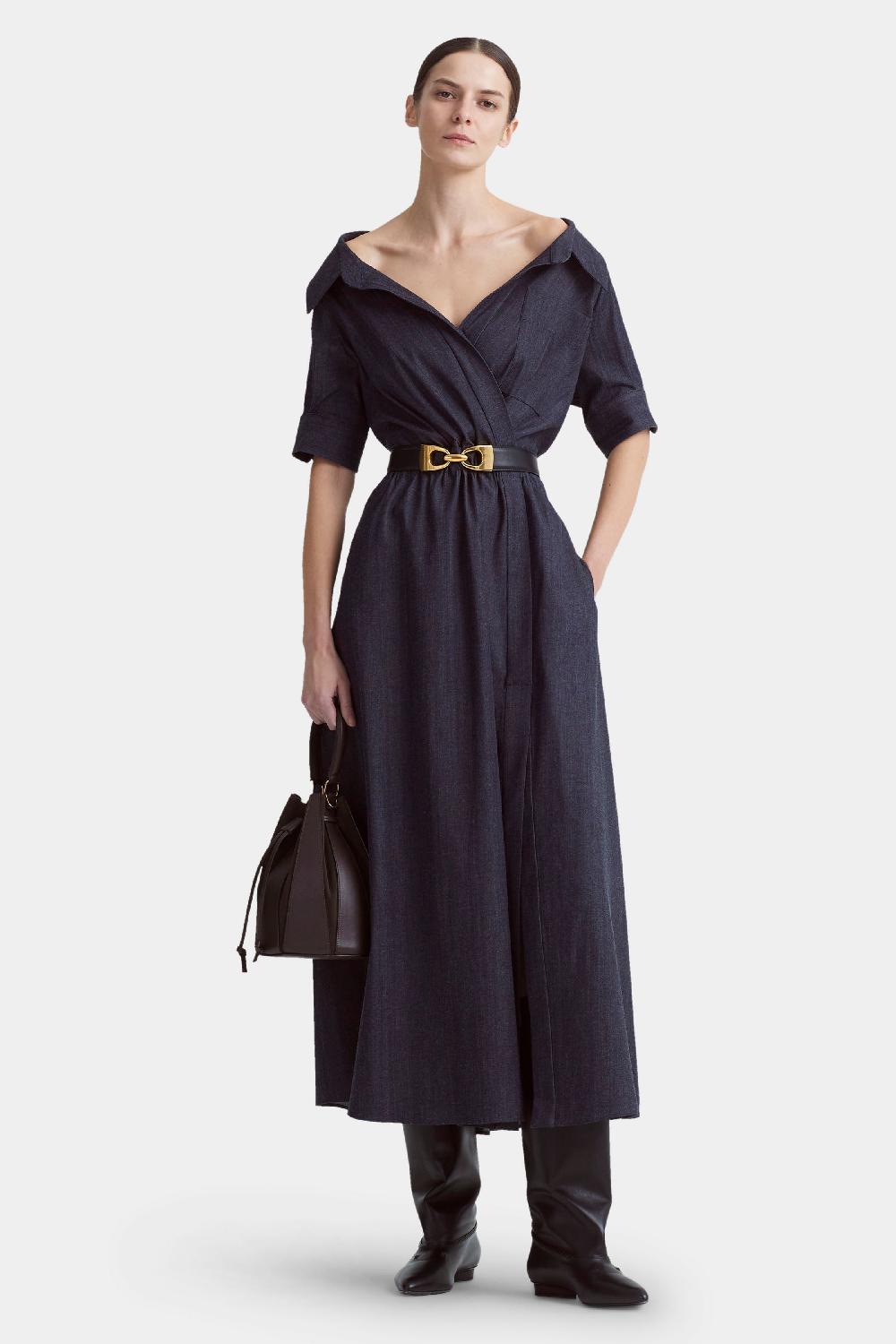 altuzarra Lydia Dress Berry Blue