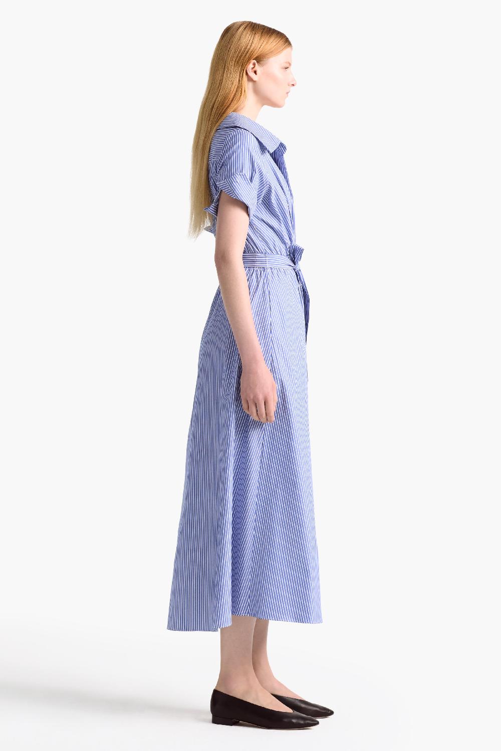 Altuzarra Lydia Dress Tidal Blue Stripe