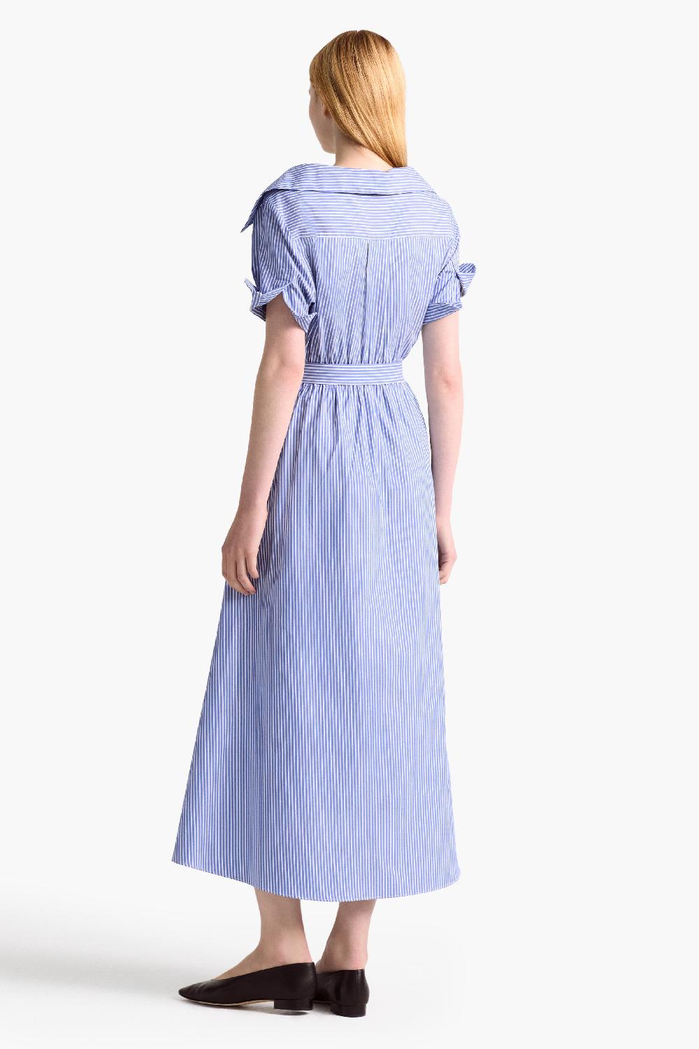 Altuzarra Lydia Dress Tidal Blue Stripe