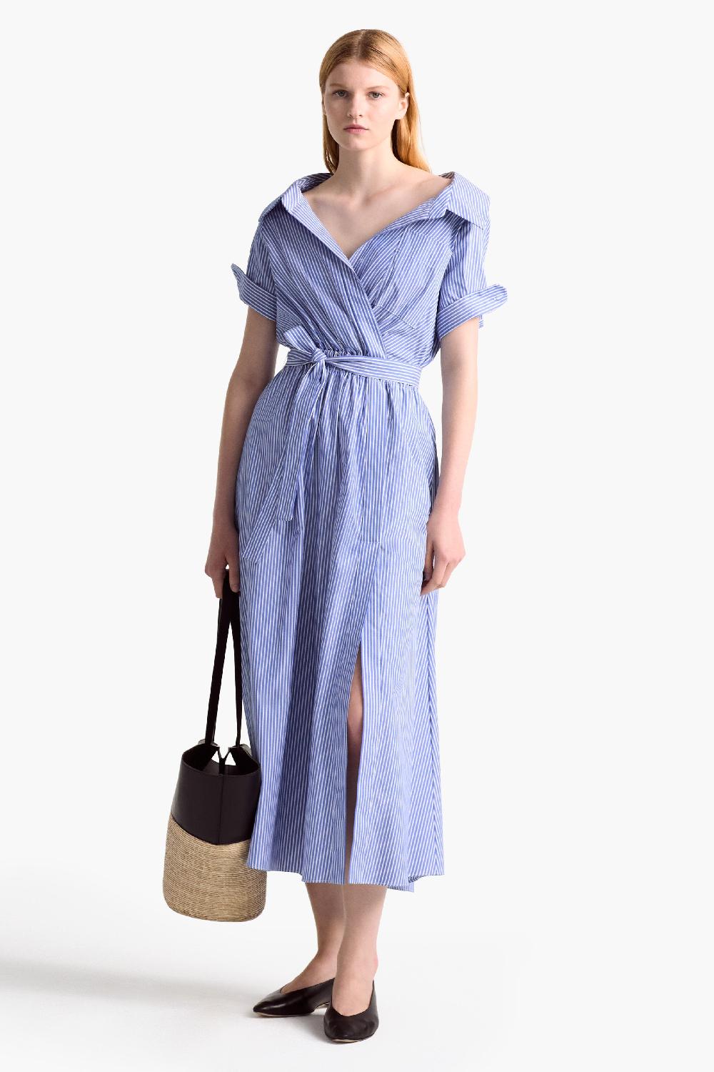 altuzarra Lydia Dress Tidal Blue Stripe