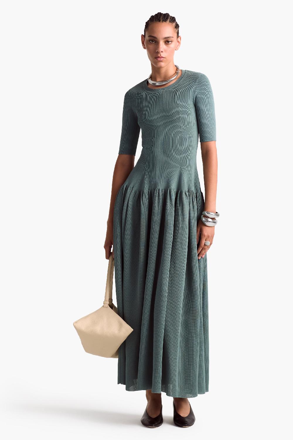 altuzarra Maisie Dress Stormcloud