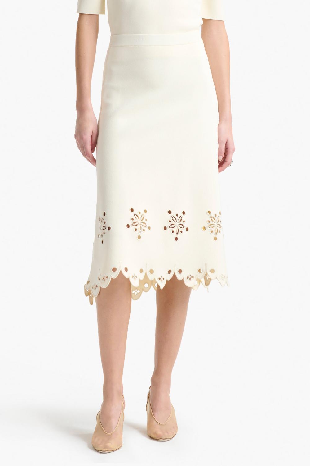 Altuzarra Melly Skirt Ivory