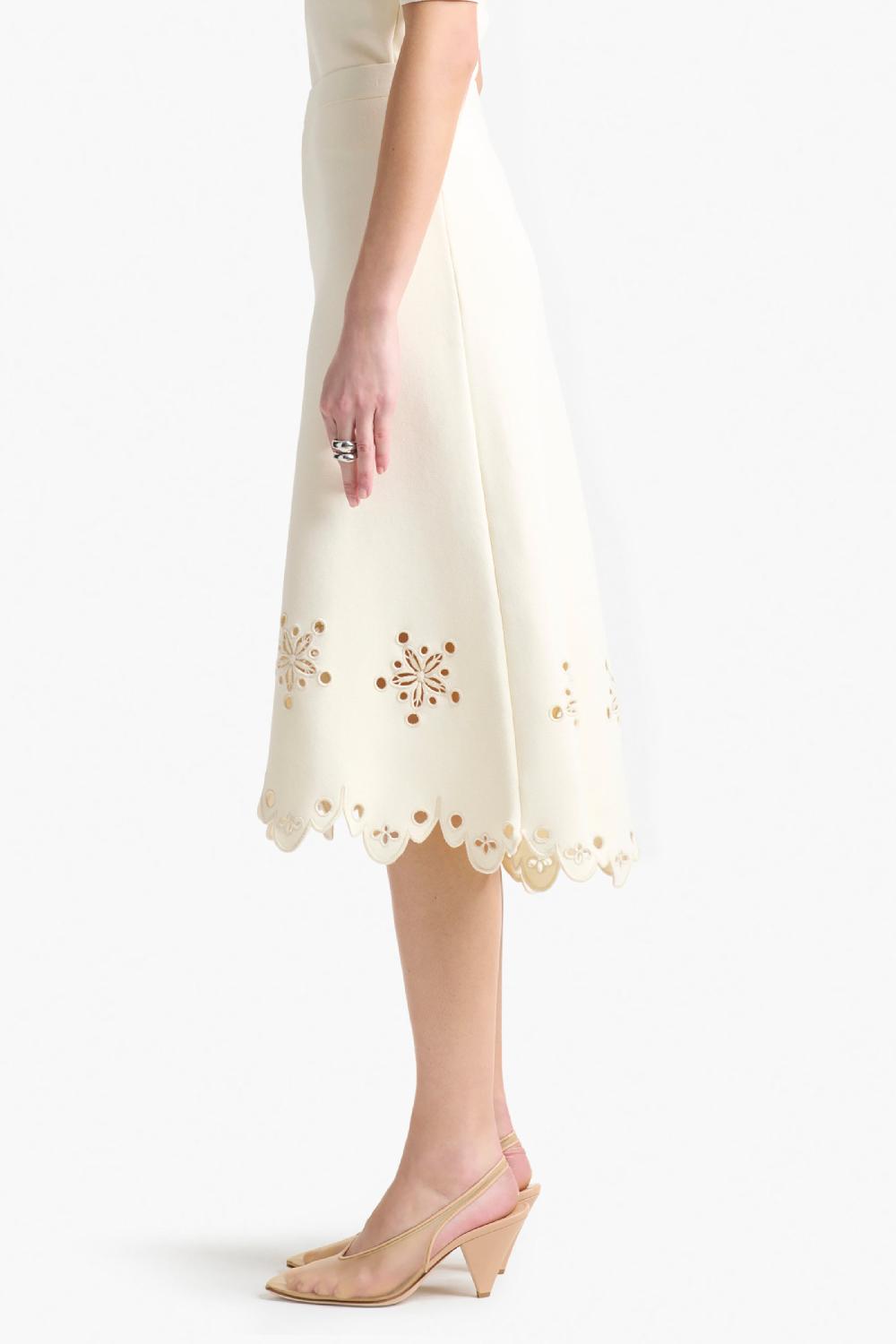 Altuzarra Melly Skirt Ivory
