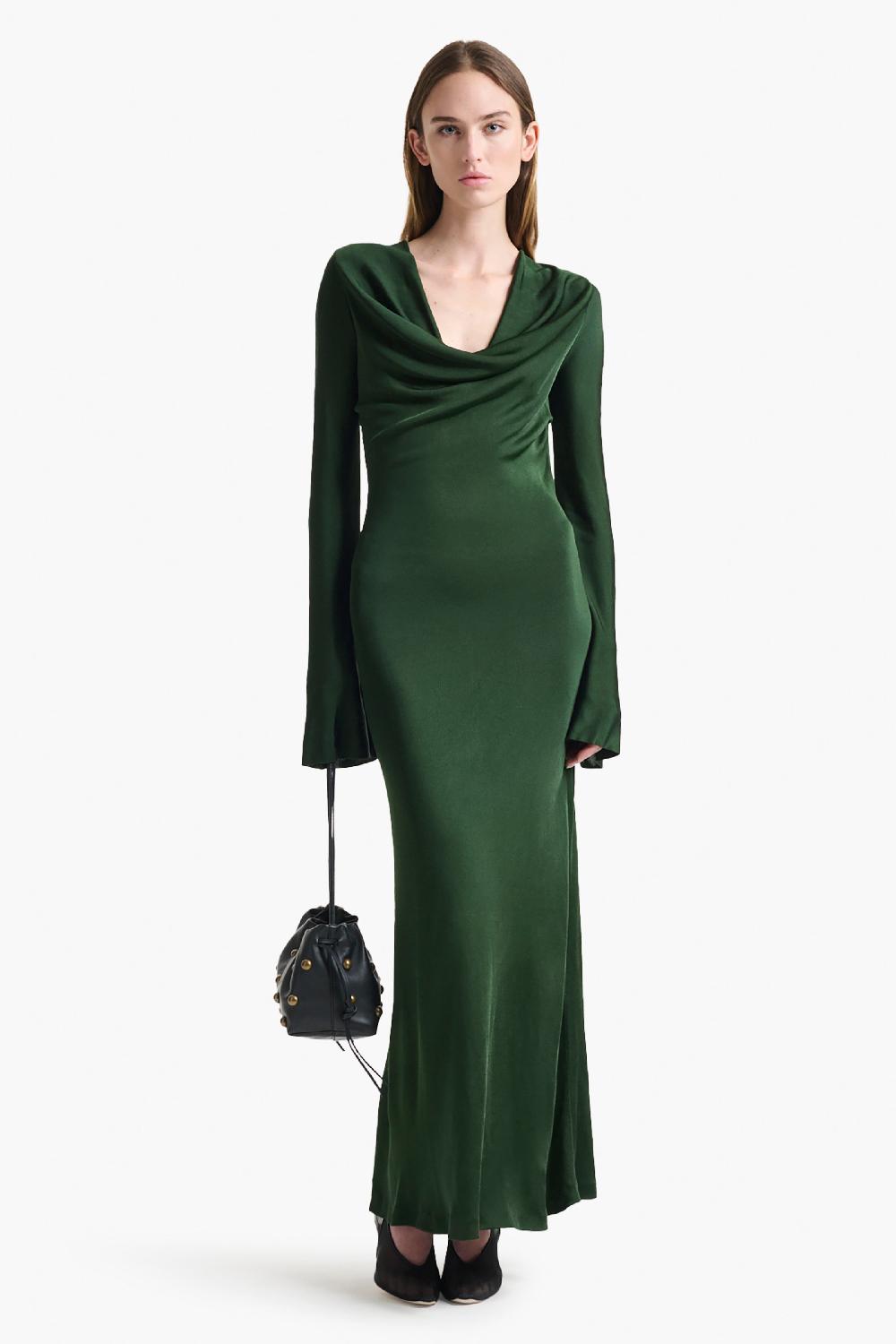 altuzarra Milda Dress Dark Forest