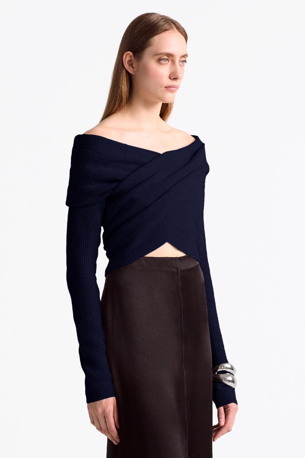 altuzarra Mimi Sweater Berry Blue