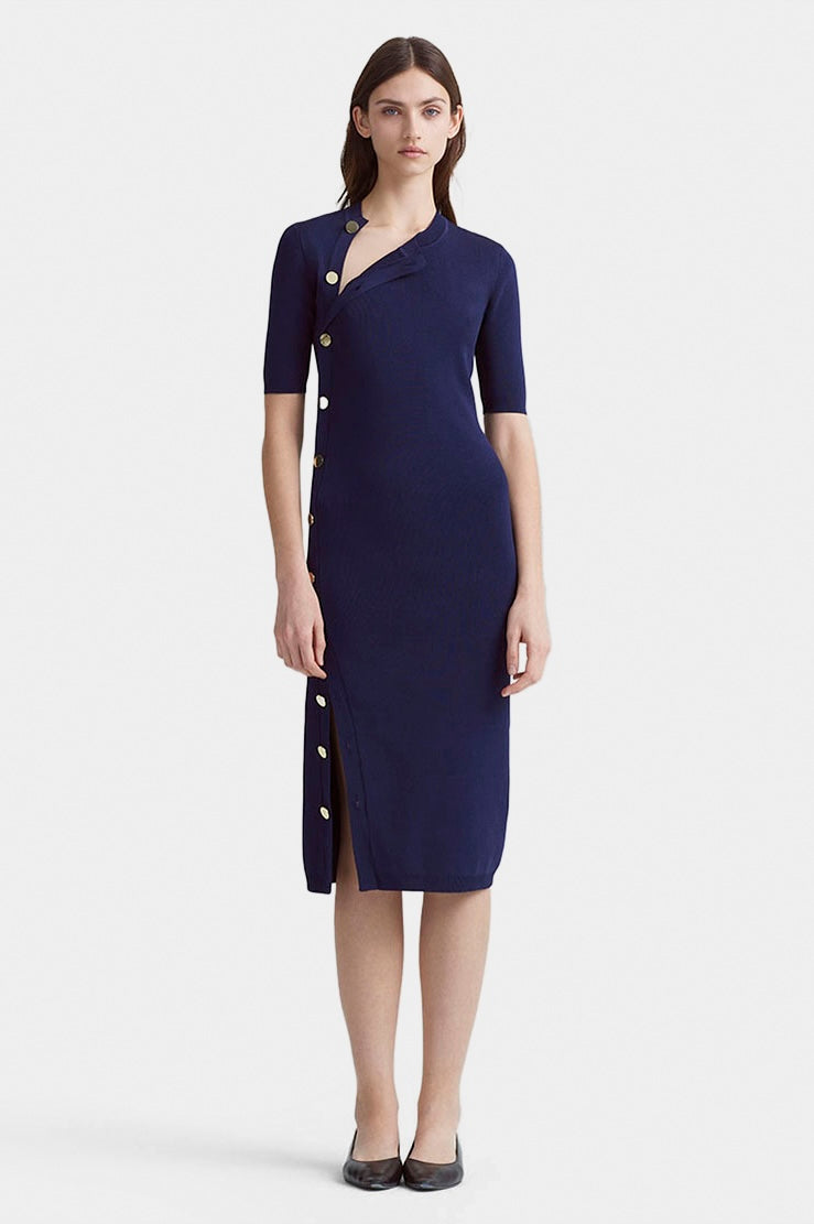 altuzarra Minamoto Knit Dress Berry Blue
