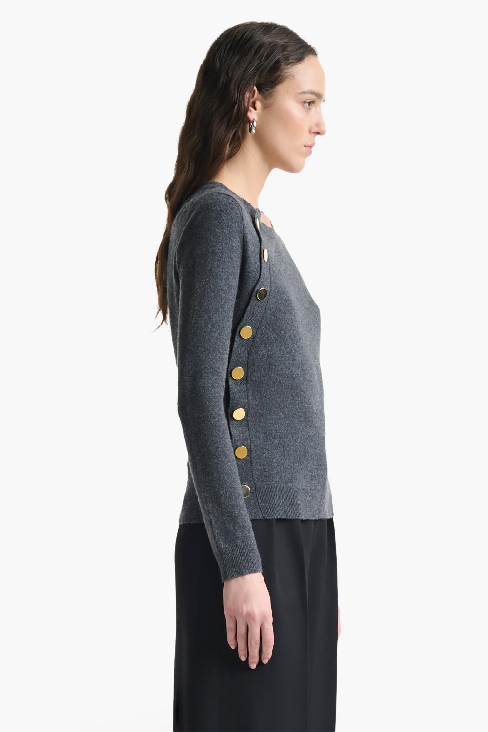 Altuzarra Minamoto Knit Sweater Carbon Melange