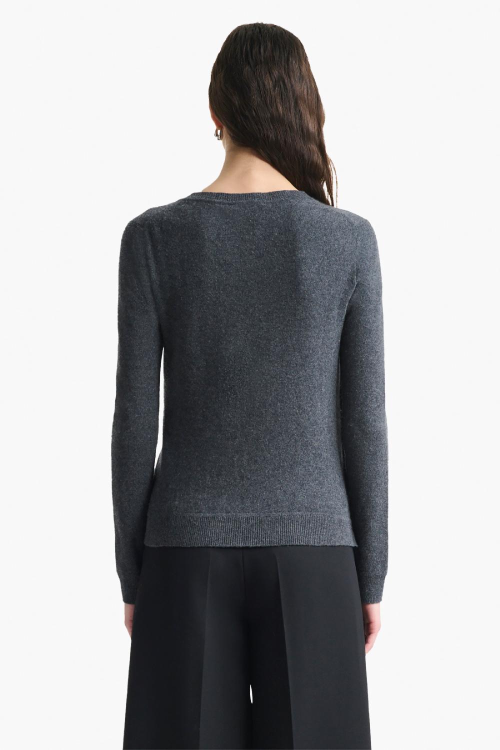 Altuzarra Minamoto Knit Sweater Carbon Melange