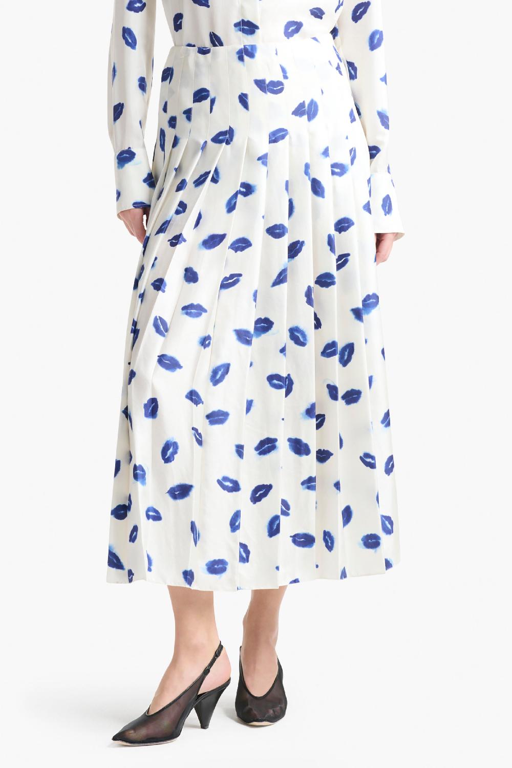 Altuzarra Monti Skirt Berry Blue Kisses