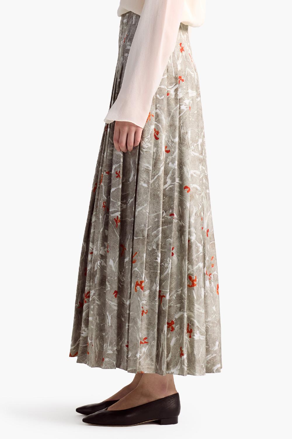 Altuzarra Monti Skirt Smoked Glass Marbled