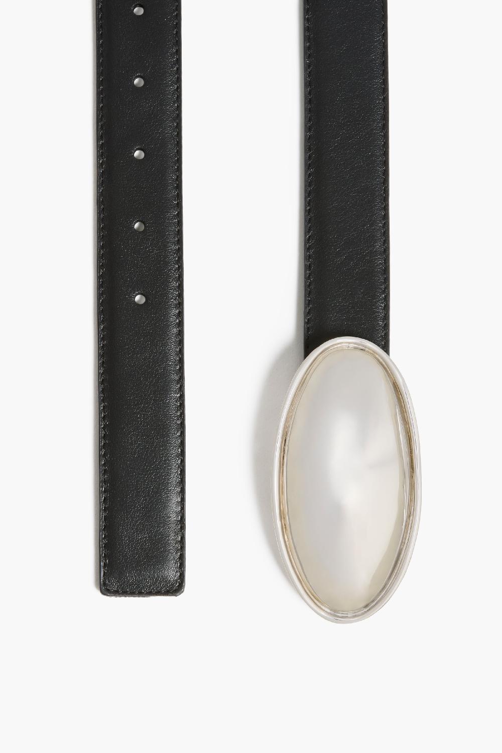 Altuzarra Oval Plaque Belt Black
