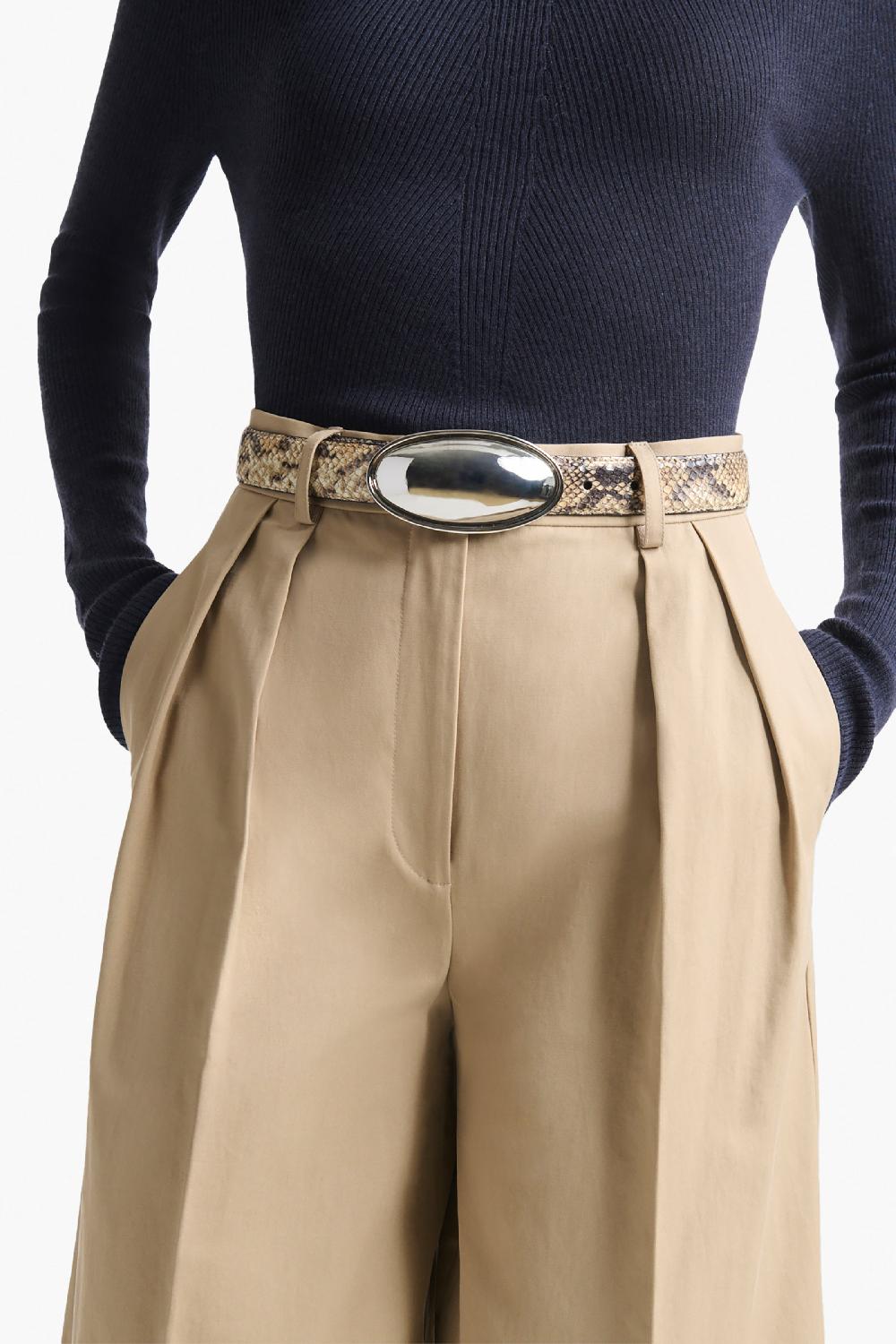 altuzarra Oval Plaque Belt Phyton Macchia