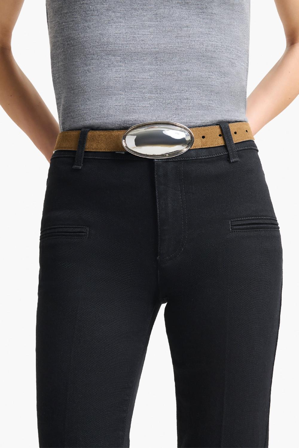 Altuzarra Oval Plaque Belt Tobacco