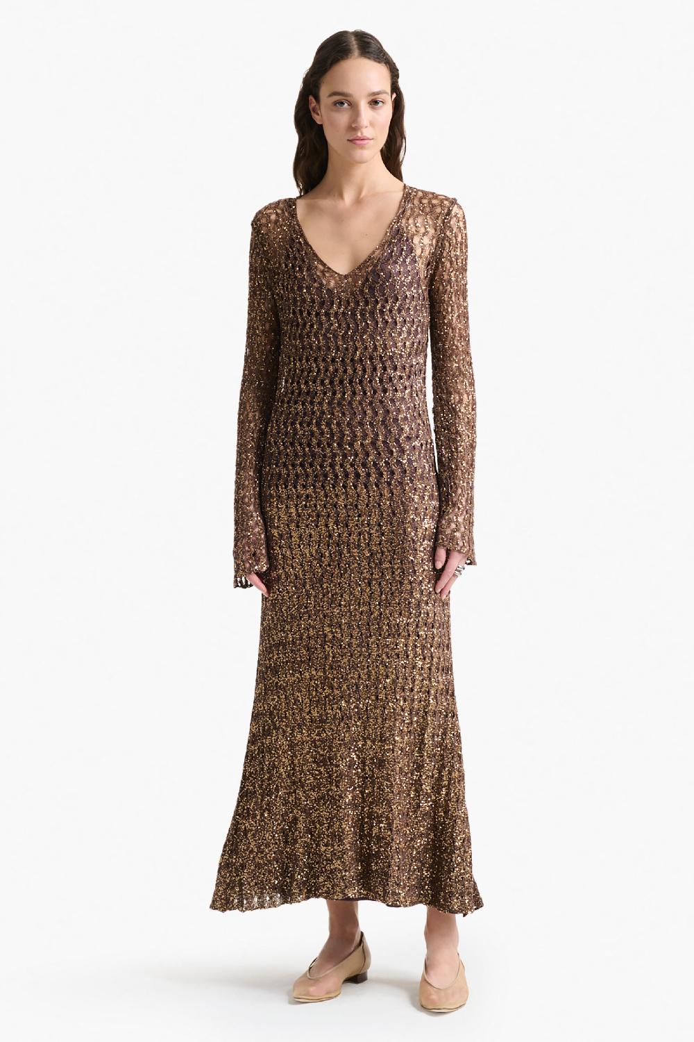 Altuzarra Ozzie Dress Charred Oak