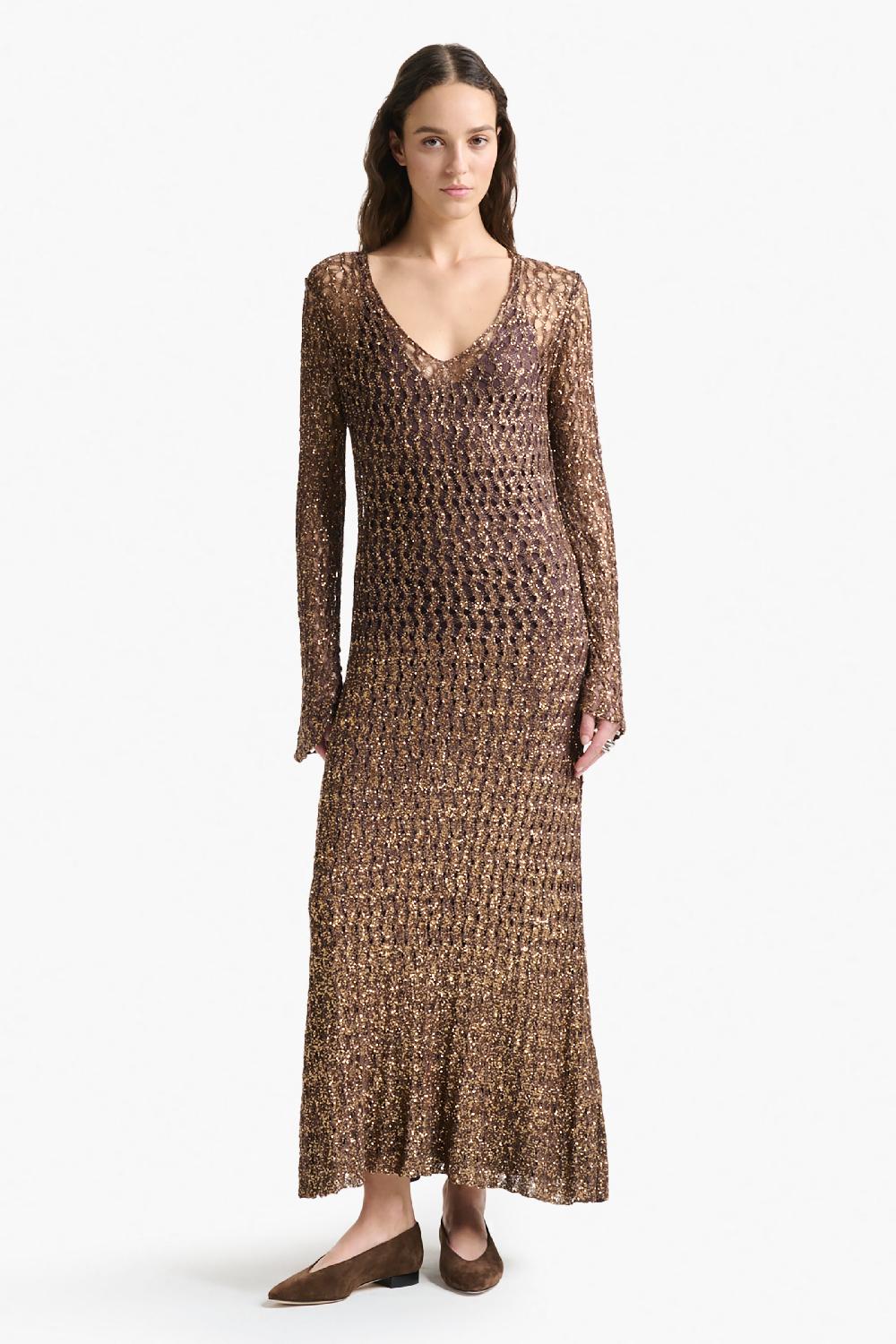 altuzarra Ozzie Dress Charred Oak