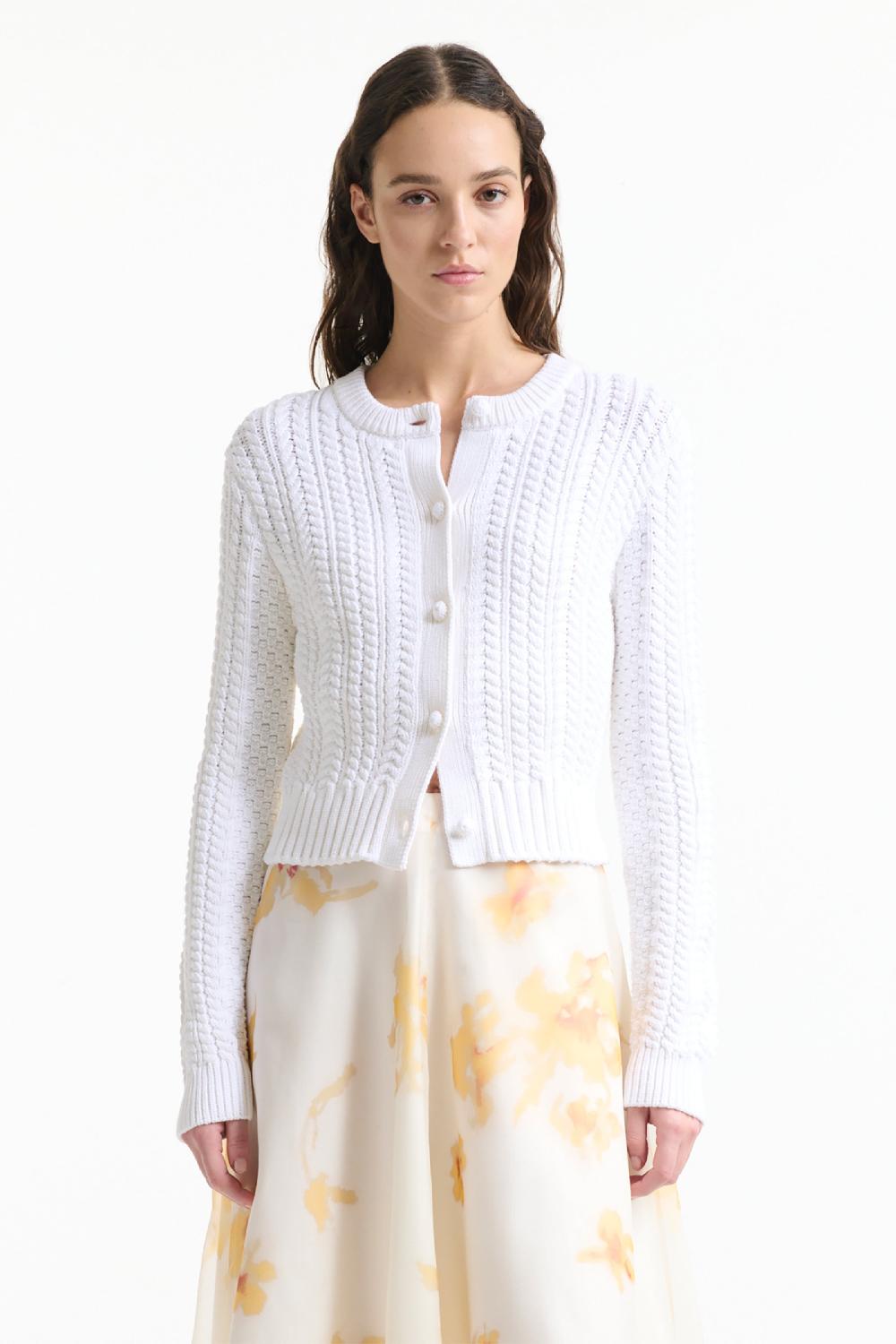 Altuzarra Patmae Sweater Optic White
