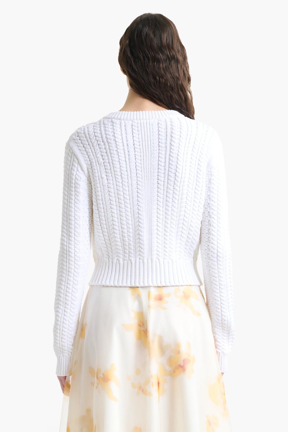 Altuzarra Patmae Sweater Optic White