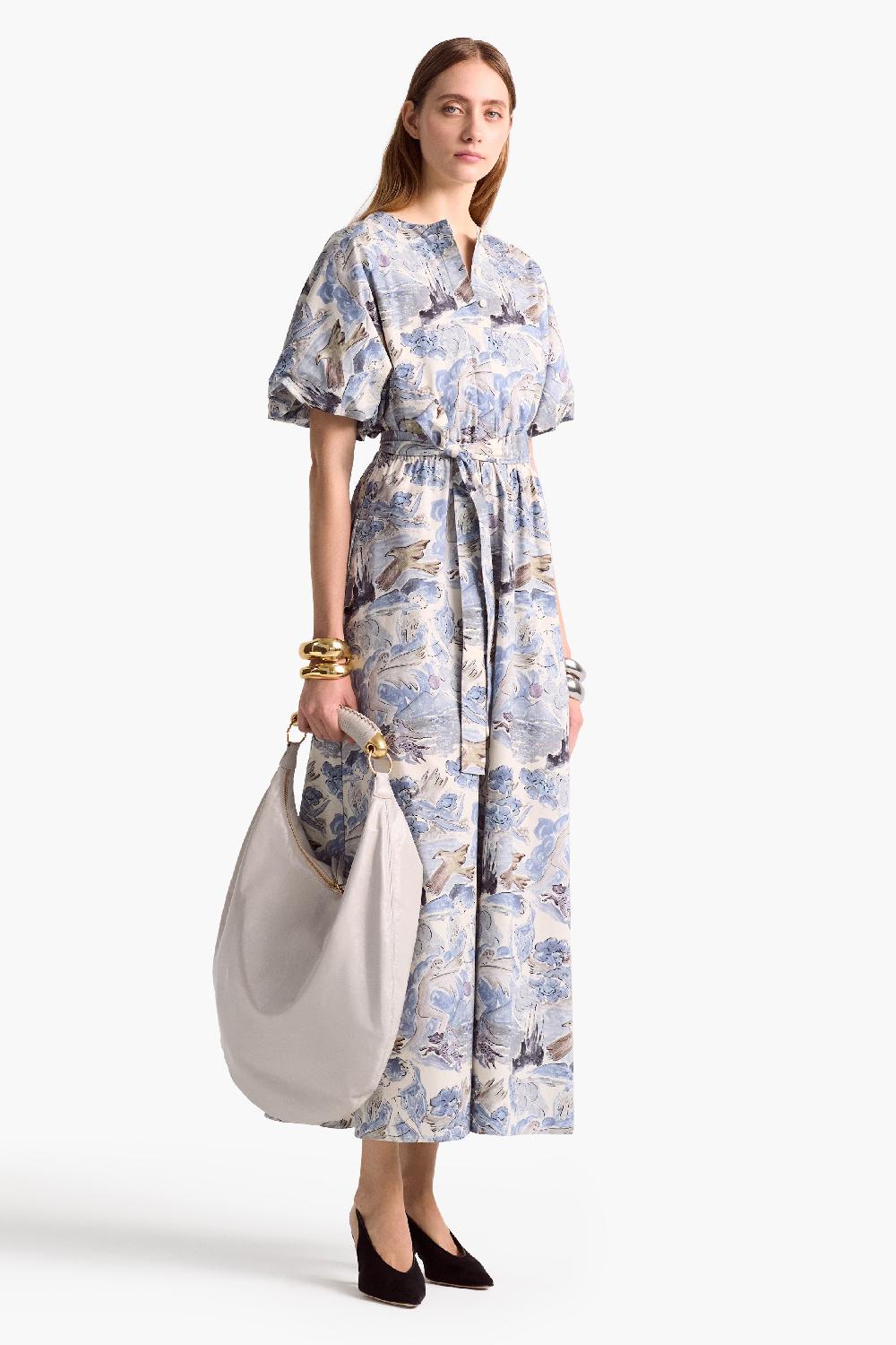 Altuzarra Paulina Dress Berry Blue Mythical