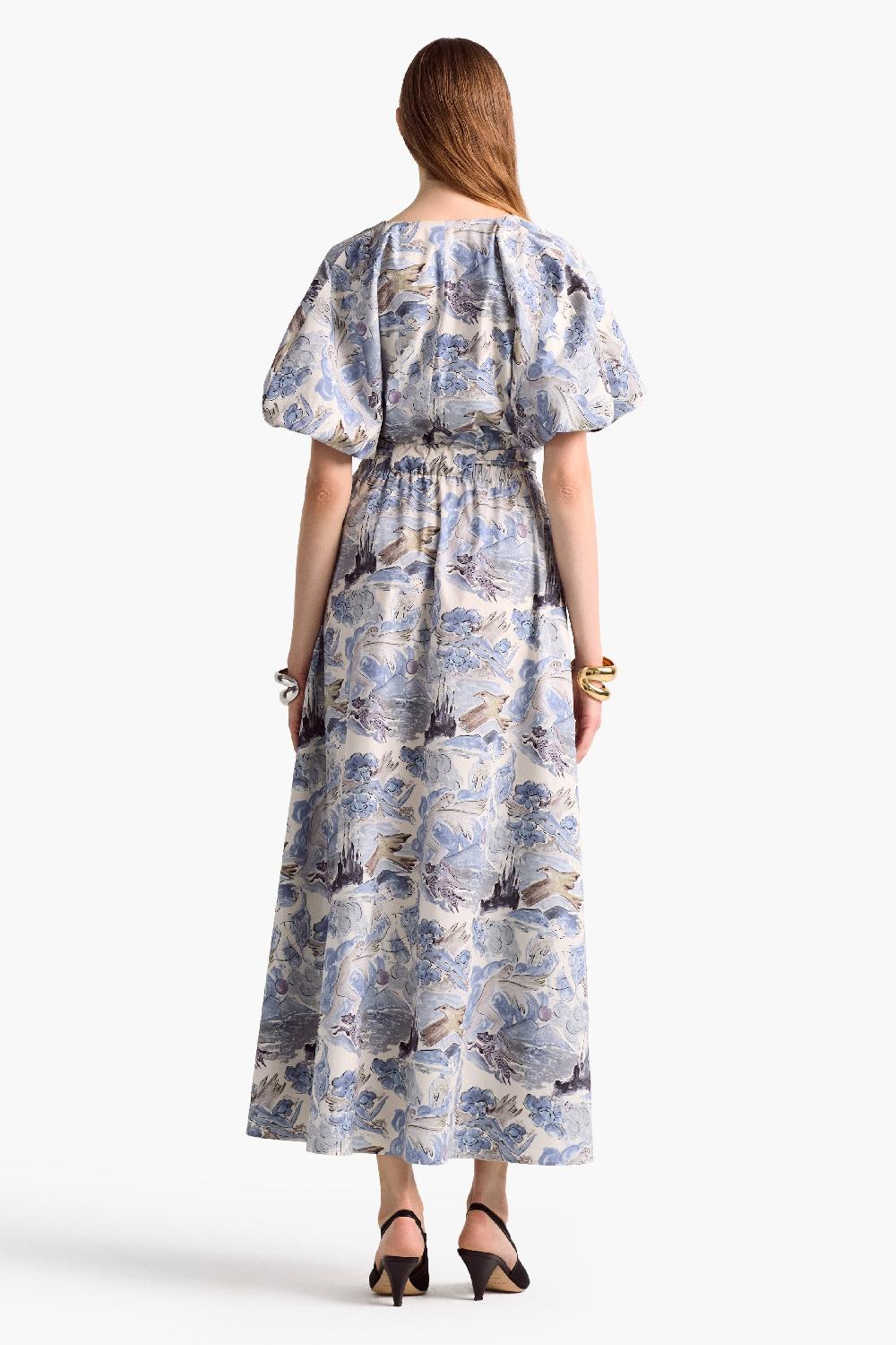 Altuzarra Paulina Dress Berry Blue Mythical