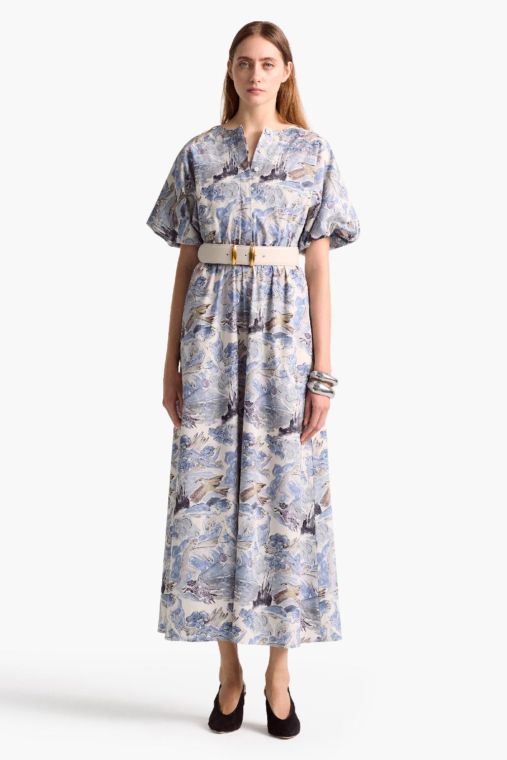 altuzarra Paulina Dress Berry Blue Mythical