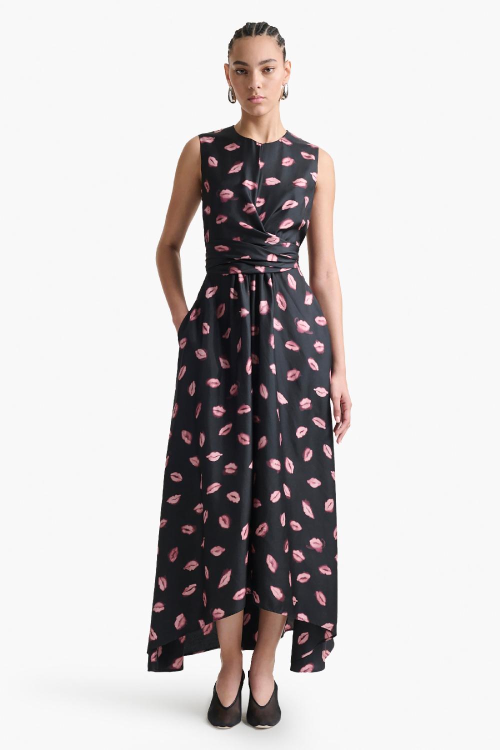 Altuzarra Penny Dress Black Kisses