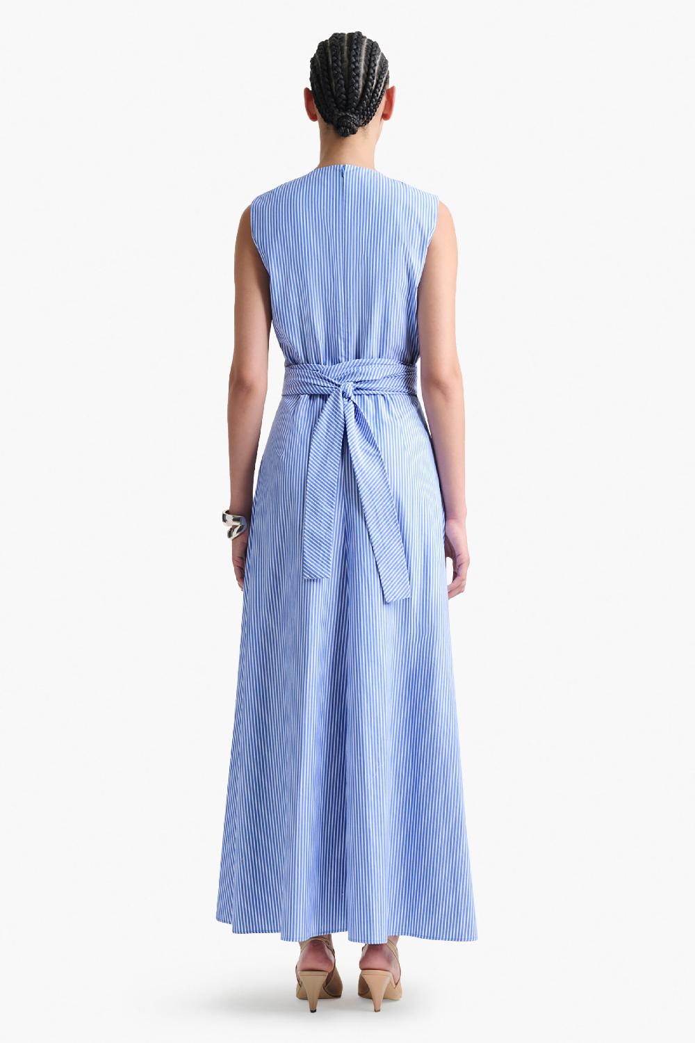 Altuzarra Penny Dress Tidal Blue Stripe