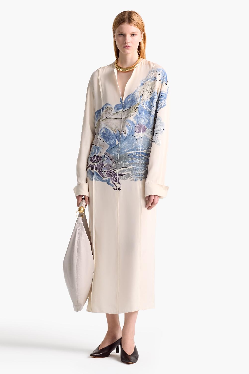 Altuzarra Poppy Dress Berry Blue Mythical