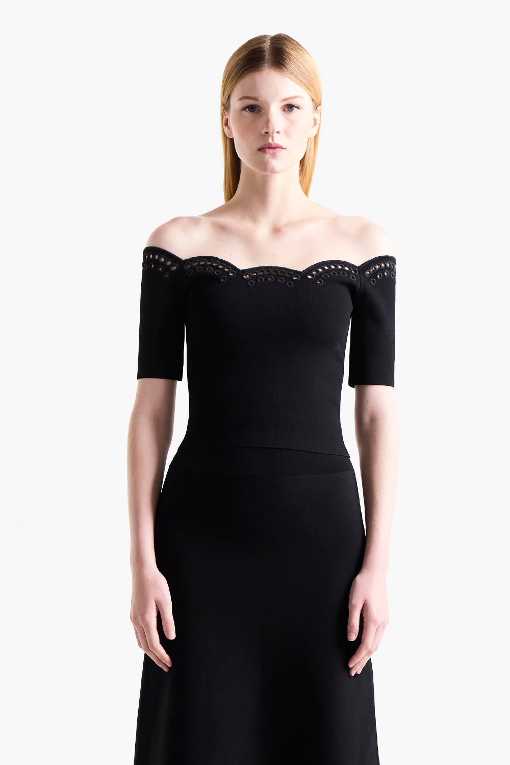 altuzarra Posy Top Black