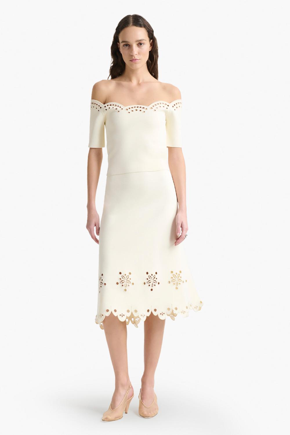 altuzarra Posy Top Ivory