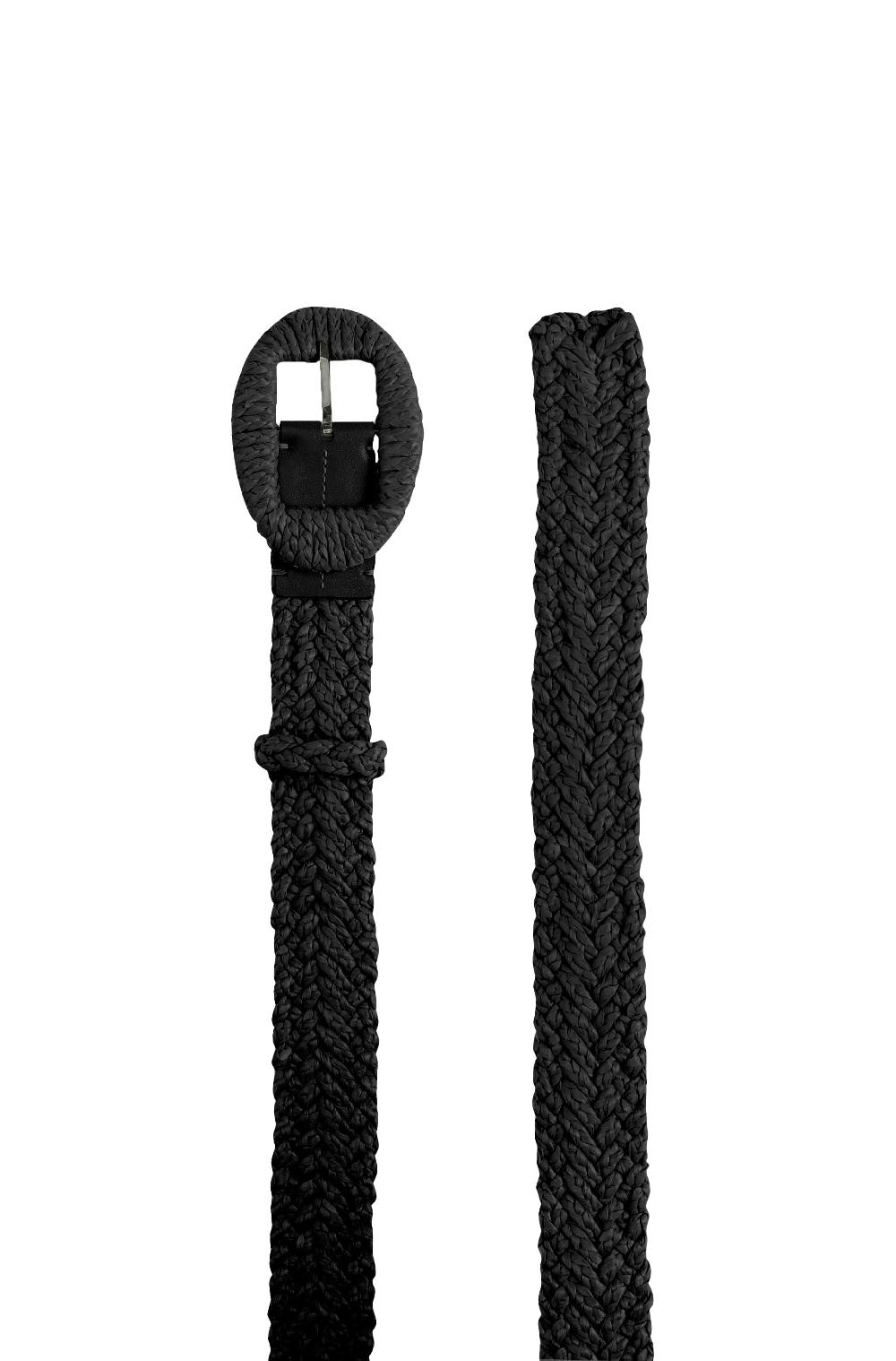 Altuzarra Raffia Belt Black