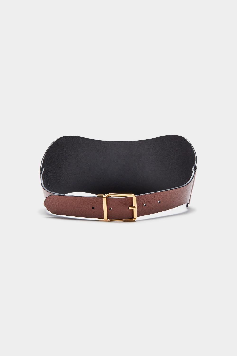 Altuzarra Reversible Corset Belt Black/Woody