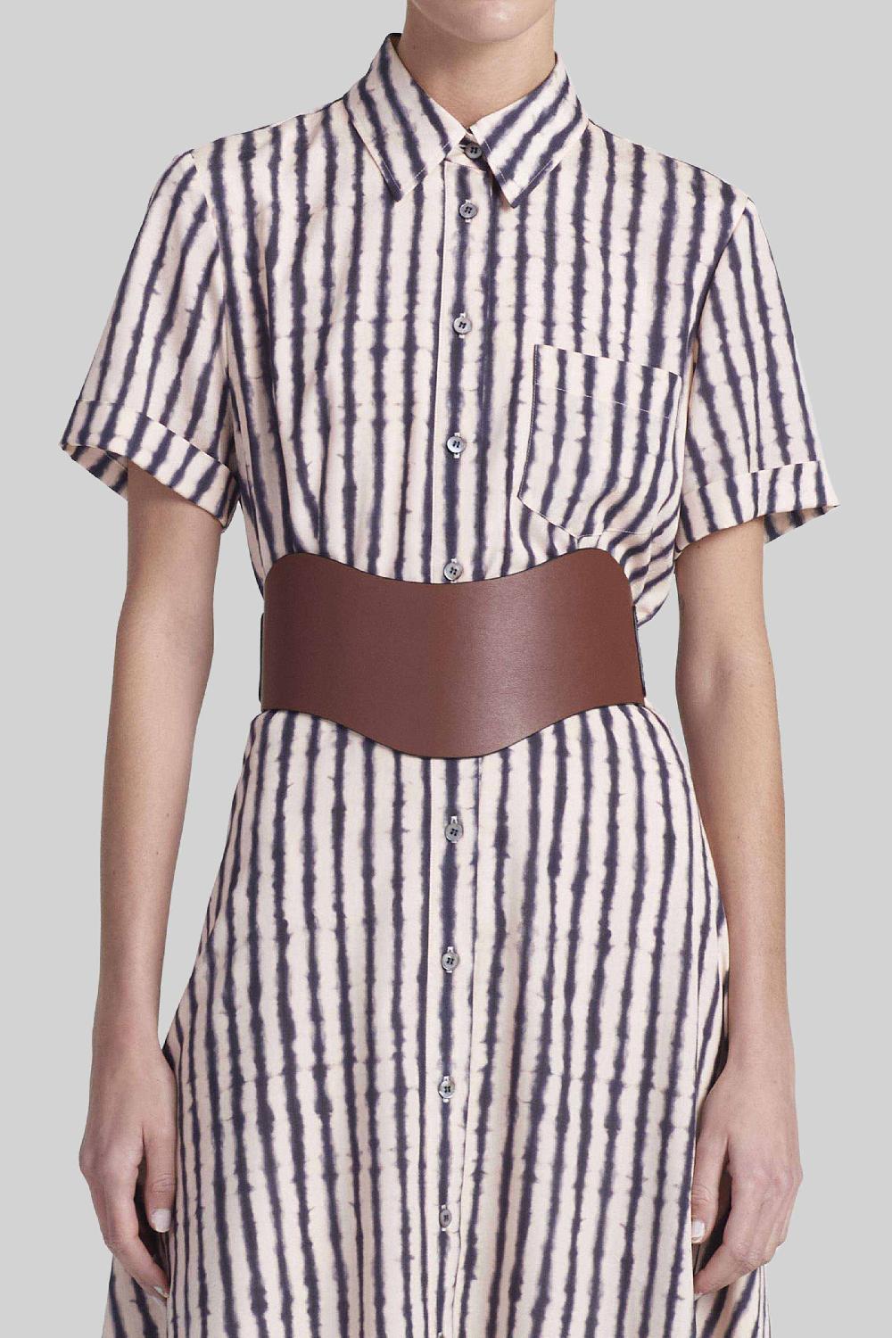 altuzarra Reversible Corset Belt Black/Woody