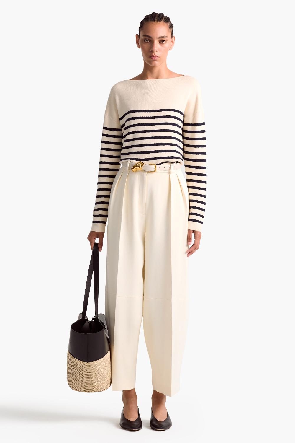Altuzarra Ronnie Sweater Ivory/Berryblue