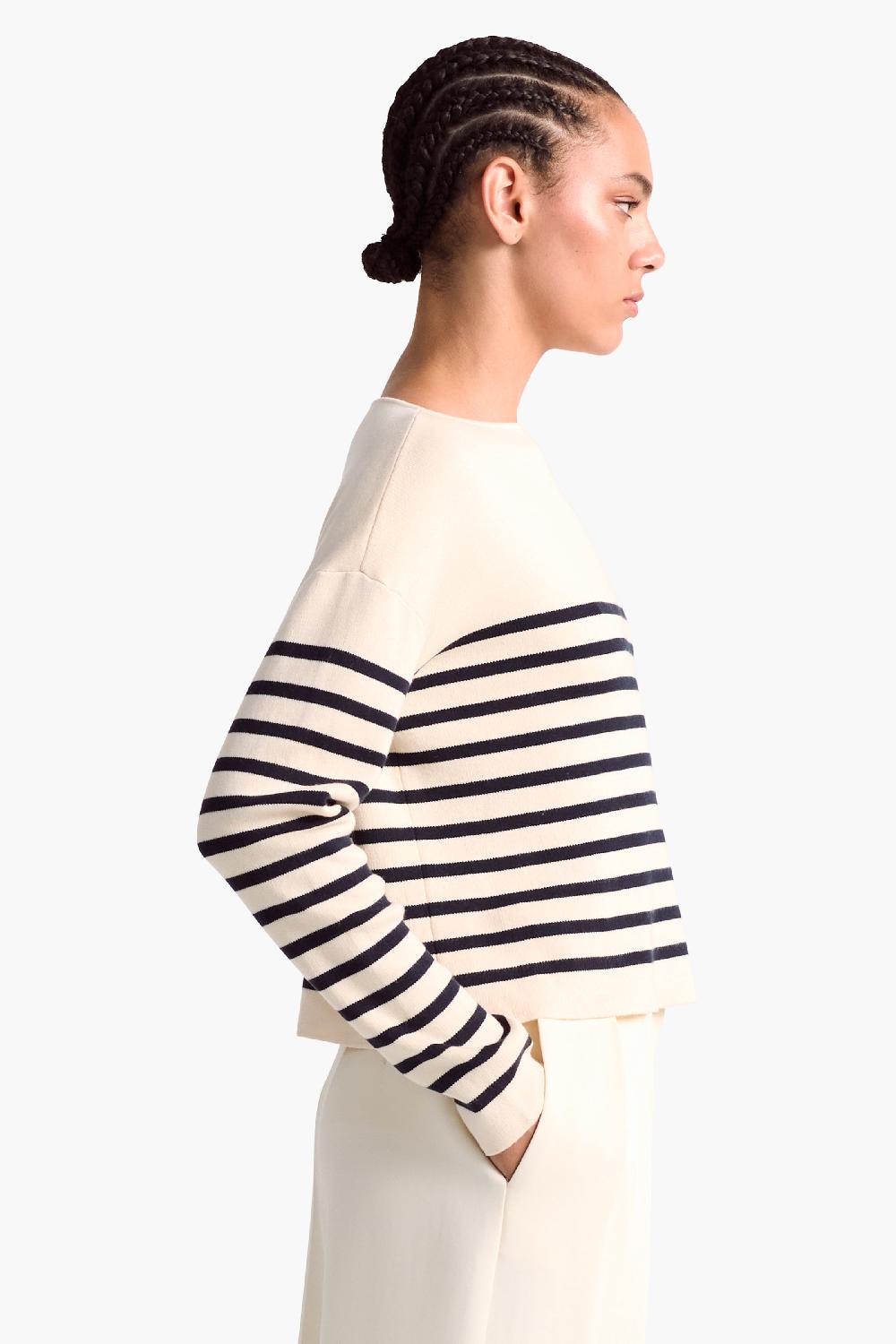 Altuzarra Ronnie Sweater Ivory/Berryblue