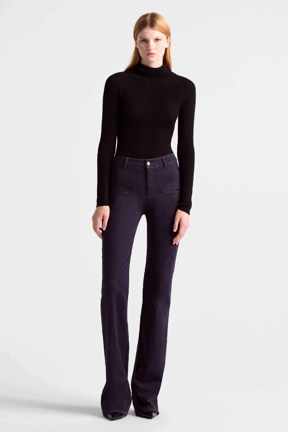altuzarra Serge Denim Pant Berry Blue